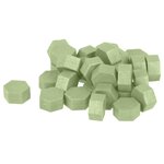 Perles de cire hexagonales - Vert clair + Rouge