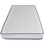 vidaXL Lit avec matelas à mémoire de forme Gris Similicuir 90x200 cm