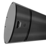 Eurom chauffage pour patio "outdoor heatpanel rc" 1800 w noir