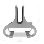 Onkron dn-02 support vertical pour ordinateur portable de 10-15.8 pouces en aluminium argenté