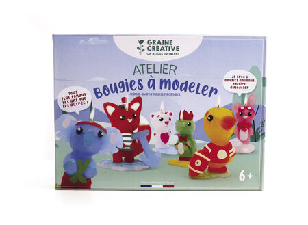 Kit Enfant Bougie à Modeler Petits Animaux