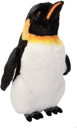 Peluche manchot Empereur Pingouin de 30 cm noir blanc
