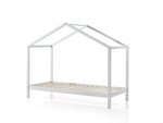 Dallas Lit ZH 90X200cm Blanc + Tente textile papillon + lit gigogne