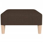 vidaXL Repose-pied Marron foncé 78x56x32 cm Tissu