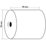 Bobine Pour Machine À Calculer 70x70 Mm - 1 Pli Offset Extra-blanc 60g/m2. - X 50 - Exacompta