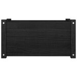 vidaXL Jardinières d'extérieur 2Pièces Noir 60x31x31cm Bois de pin massif
