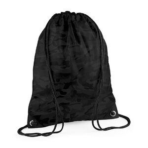 Sac à dos en toile à bretelles - BG10 - noir camouflage