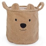 Childhome panier de rangement teddy 30x30x30 cm beige