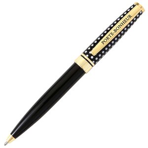 Stylo Bille Noir Rétractable Porte-bonheur - Draeger paris