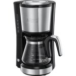 RUSSELL HOBBS 24210-56 Cafetière Filtre 625ml Compact Home, Café Rapide en 7mn, Cuillère Dosette, Maintien au Chaud - Inox Brossé