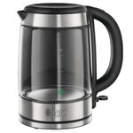 Russell hobbs bouilloire en verre argenté 2000 w 1 7 l