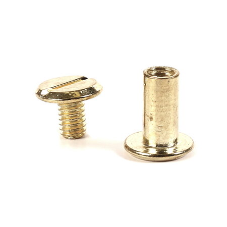 Loisirs créatifs diy - 20 vis chicago attaches pour cuir  pâte polymère 10x9.5mm