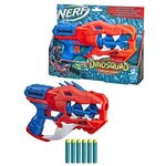 Nerf - dinosquad - blaster raptor-slash avec barillet rotatif 6 fléchettes  tir en rafale  6 fléchettes nerf  vélociraptor