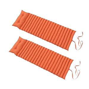 Lot de 2 matelas bain de soleil sormiou cuivre tissu 180x60cm