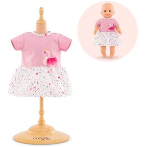 Corolle - robe cygnes de tendresse pour poupon 30cm