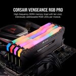 Corsair Vengeance RGB PRO Series 16 Go (2x 8 Go) DDR4 3200 MHz CL16 - TUF Gaming Edition - Kit Dual Channel 2 barrettes de RAM DDR4