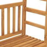 vidaXL Banc de jardin avec pergola 115 cm Bois de teck solide