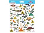 Autocollants - Dinosaures - Finitions argentées