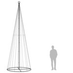 vidaXL Arbre de Noël cône 732 LED Bleues 160x500 cm