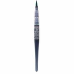 Pinceau a reservoir - ink brush - vert fonce - sennelier
