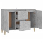 vidaXL Buffet Gris béton 103 5x35x70 cm Aggloméré