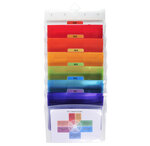Trieur Mural 6 Compartiments Crystal - A4 - Cristal - X 4 - Exacompta