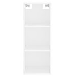 vidaXL Buffet haut Blanc 34 5x34x180 cm Bois d'ingénierie