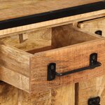 vidaXL Meuble TV avec tiroirs 120 x 30 x 40 cm Bois massif de manguier