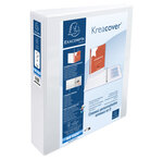 Classeur Personnalisable Rigide 2 Poches Kreacover - 4 Anneaux En D 40mm - A4 Maxi - X 10 - Exacompta