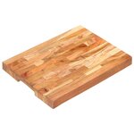 vidaXL Planche à découper 40x30x4 cm Bois d'acacia massif