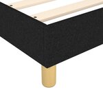 vidaXL Lit à sommier tapissier avec matelas Noir 140x200 cm Tissu