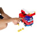 Camion Pompier Super Wings Transformable Rescue Riders + 1 figurine Zoey
