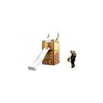 Axi ARTHUR Aire de jeux en cèdre vernis naturel  toboggan Blanc