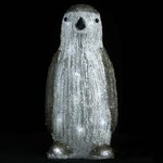 vidaXL Set de figurines de Noël LED 3Pièces Acrylique Intérieur/extérieur