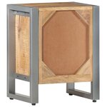 vidaXL Table de chevet 40x30x50 cm Bois de manguier brut