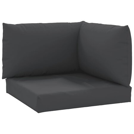 vidaXL Coussins de palette 3 Pièces noir tissu oxford