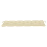 vidaXL Banc de jardin avec coussin 157 cm Bois d'acacia massif