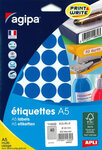 400 Étiquettes Bleu Ø 24