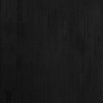 vidaXL Table de chevet Noir 60x36x64 cm Bois de pin massif