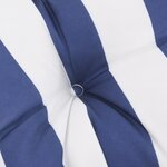 vidaXL Coussins de chaise 6 Pièces rayures bleues et blanches 40x40x7 cm