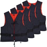 vidaXL Aide à la flottabilité 4 Pièces 50 N 70-90 kg Bleu marine
