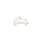 Pin's - lapin - blanc - 17 x 10 mm