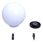 vidaXL 2 Pièces Lampes d'allée d'extérieur à LED 40 cm et piquet au sol
