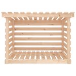 vidaXL Support pour bois de chauffage 108x73x79 cm Bois de pin
