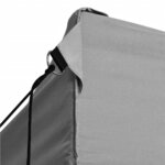 vidaXL Tente de réception pliable avec 4 parois 3x6 m Acier Anthracite
