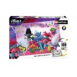 Trolls 2 puzzle 100 pieces - poppy et ses amis - nathan - puzzle enfant + trieur - des 6 ans