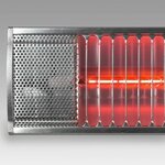 Eurom chauffage pour patio "golden 1300 comfort" 1300 w argenté