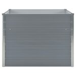 vidaXL Jardinière 100 x 100 x 77 cm Gris Acier galvanisé