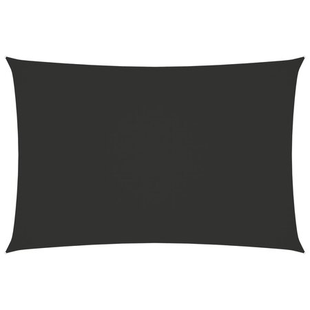 vidaXL Voile de parasol Tissu Oxford rectangulaire 2x4 5 m Anthracite