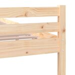 vidaXL Cadre de lit Bois massif 180x200 cm Super King